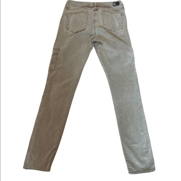 PAIGE DENIM Light Green Cargo Skinny Leg Mid Rose Casual Pant 27 - Picture 4 of 11